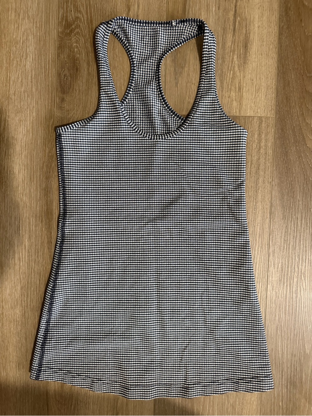 Lululemon athletica gingham Black & White Racerback Tank Top